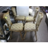 Image 1 : SET OF 4 OAK FRAMED UPHOLSTERED CHAIRS