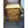 Image 1 : 3 DRAWER PINE NIGHTSTAND