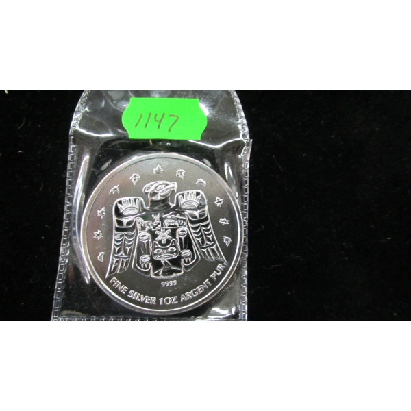 2009 CANADIAN 1OZ .999 SILVER COIN (TAX EXEMPT)