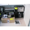 Image 1 : CUISINART COFFEEMAKER & BOX OF MISC. ACCESS. - TEAPOTS, GRINDER, ETC.