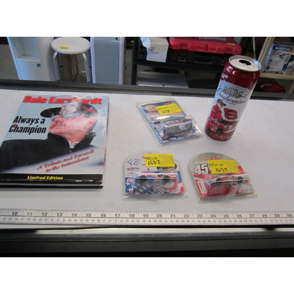 NASCAR BOOK, CARS, CAN, ETC.