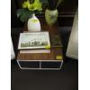 Image 1 : METAL W/WOOD TOP COFFEE/END TABLE
