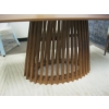Image 3 : KASA WALNUT SINGLE PEDESTAL 200CM TABLE