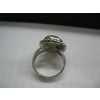 Image 2 : SILVER & TURQUOISE RING, SZ 8