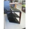 Image 2 : WOOD & SMOKED GLASS TV STAND