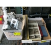 Image 1 : 2 BOXES OF MISC. ELECTRICAL BOXES, SM. CASES, ETC.