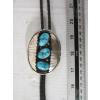 Image 1 : SILVER W/3 TURQUOISE STONES NAVAJO BOLO TIE
