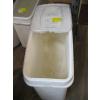 Image 2 : LG. ROLLING FLOUR BIN W/SLIDING TOP ON CASTORS