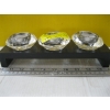 Image 3 : CRYSTAL CANDLE HOLDER & PIPER FIGURINE