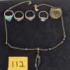 Image 11 : ASST'D JEWELLERY - EARRINGS, RINGS, NECKLACES, CUFFLINKS, ETC.