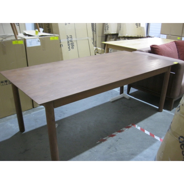 COMO WALNUT 200CM 4 LEG DINING TABLE