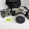 Image 1 : 2 CANON CAMERAS & REBEL 2000, 3 DIGITAL CAMERAS (NO CHARGERS), CANON SPEEDLITE & MINOLTA AUTO