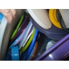 Image 3 : LG. LOT OF MISC. ROUND TUPPERWARE LIDS & SOME CONTAINERS