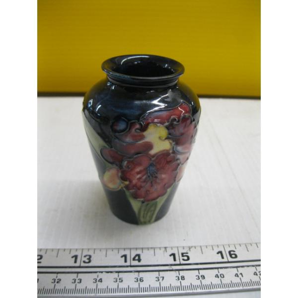 SIGNED MOORCROFT 3.5" ORCHID VASE