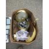 Image 4 : 2 BOXES OF MISC. WALL HANGINGS, BUCKET, SHELF, CEILING FAN, ETC.