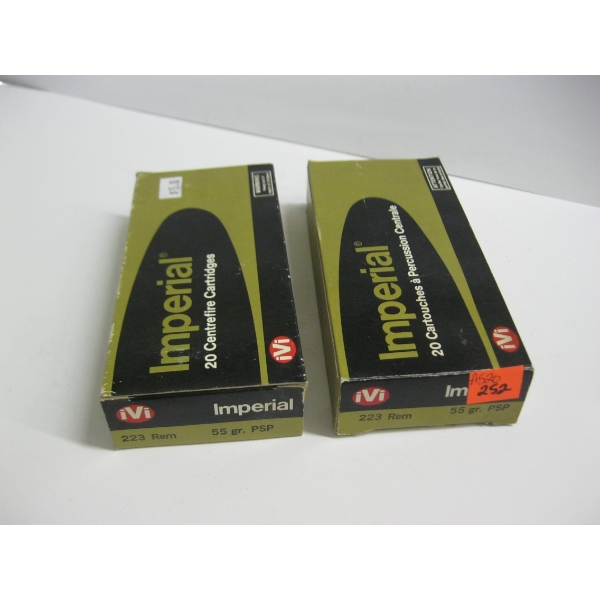 IMPERIAL .223 REM 55GRS PSP|2X20 CENTERFIRE CARTRIDGES