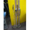 Image 2 : VINTAGE SET OF WOODEN DOWNHILL SKIS & POLES