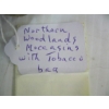 Image 4 : NORTHERN WOODLAND MOCCASINS W/TOBACCO BAG