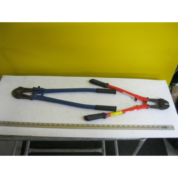 2 PAIR OF BOLT CUTTERS