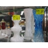 Image 1 : 3 INGRID GLASS VASES - 2 WHITE/1 BLUE
