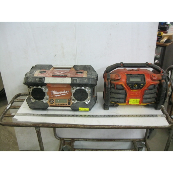 MILWAUKEE & DEWALT JOBSITE RADIOS