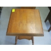 Image 2 : ANTIQUE SPOOL LEGGED SQUARE TOP OCCASIONAL TABLE