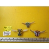 Image 1 : 3 NAVAJO BEADED SCARF SLIDES ON VERTEBRAE