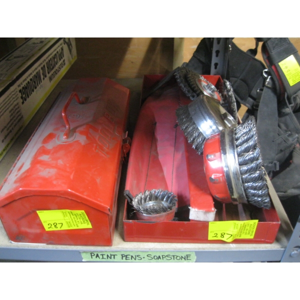 ASST. ANGLE GRINDER WIRE BRUSHES, ETC.