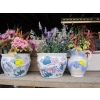 Image 1 : 3 PLANTERS W/ARTIFICIAL PLANTS