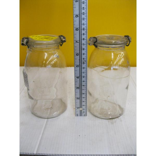2 VINTAGE CANNING JARS