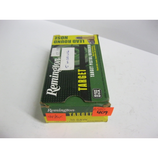 REMINGTON 38 S&W 146GR LEAD RN|1X44 CARTRIDGES