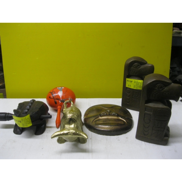 MISC. FIGURINES, BOOKENDS, ETC.