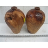Image 2 : 2 TURNED WOODEN VASES