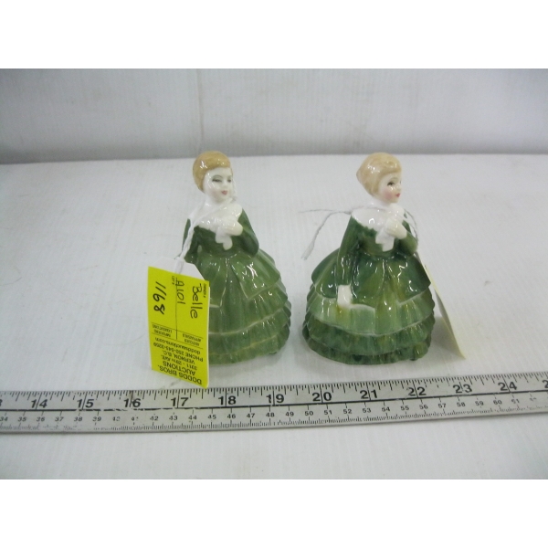 2 ROYAL DOULTON FIGURINES - "BELLE"