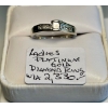 Image 1 : LADIES PLATINUM GOLD DIAMOND RING, W/A $2,330, SZ 7 1/2