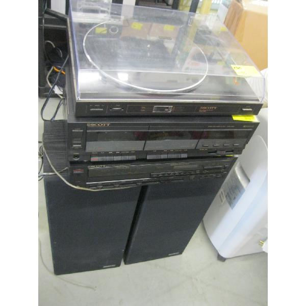 SCOTT STEREO SYSTEM W/SPEAKERS