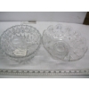 Image 3 : 6 PIECES OF VINTAGE GLASSWARE - CRYSTAL BOWL, LIDDED DISH, SM. DECANTERS, ETC.