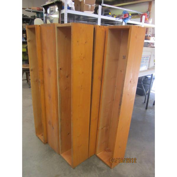 9 WOODEN BOXES