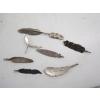 Image 2 : 8 STERLING SILVER NAVAJO FEATHER PENDANTS - 3 MARKED