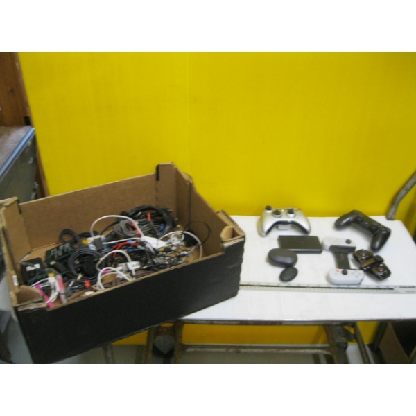 VIDEO GAME CONTROLLERS, WIRES, ETC.