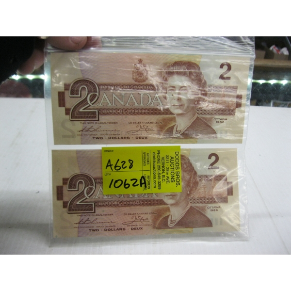 2 CANADIAN $2 BILLS
