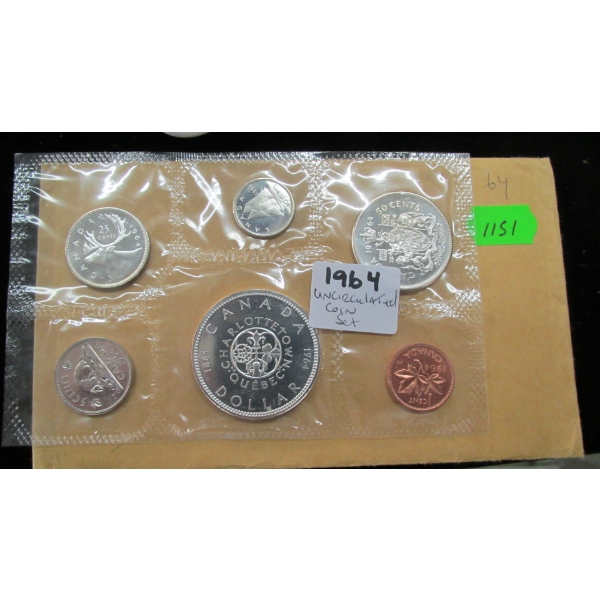 1964 UNCIRCULATED CANADIAN COIN SET