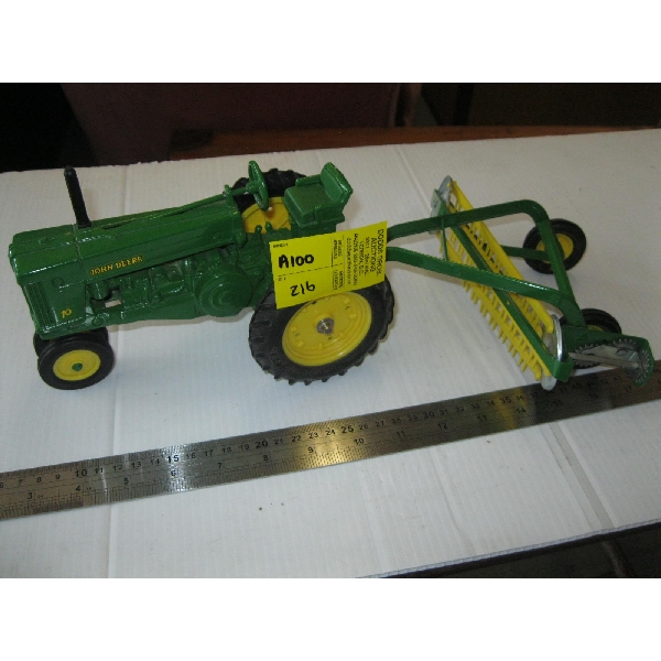 JOHN DEERE MODEL 70 TRACTOR W/RAKE