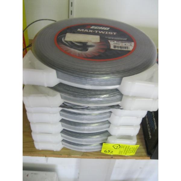 7 CONTAINERS OF MAXI-TWIST WEED EATER LINE