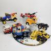 Image 3 : 6 MEDIUM SIZE VINTAGE TOY TRUCKS & VINTAGE TOY CARS/TRUCKS