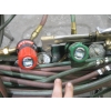 Image 3 : OXY ACETYLENE CUTTING TORCH W/CART, GAUGES, HOSE