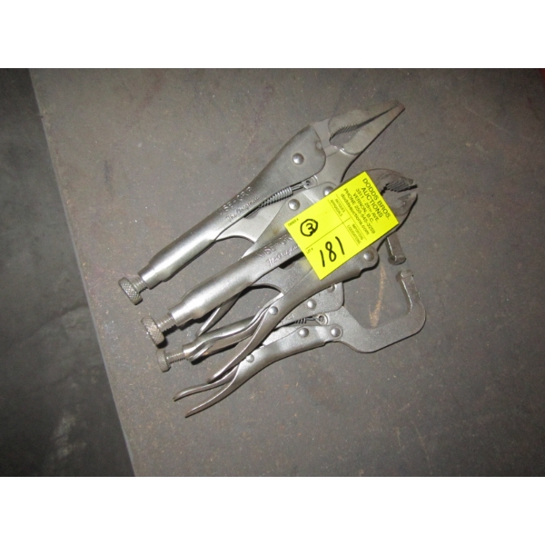 3 PAIR OF VISE GRIPS