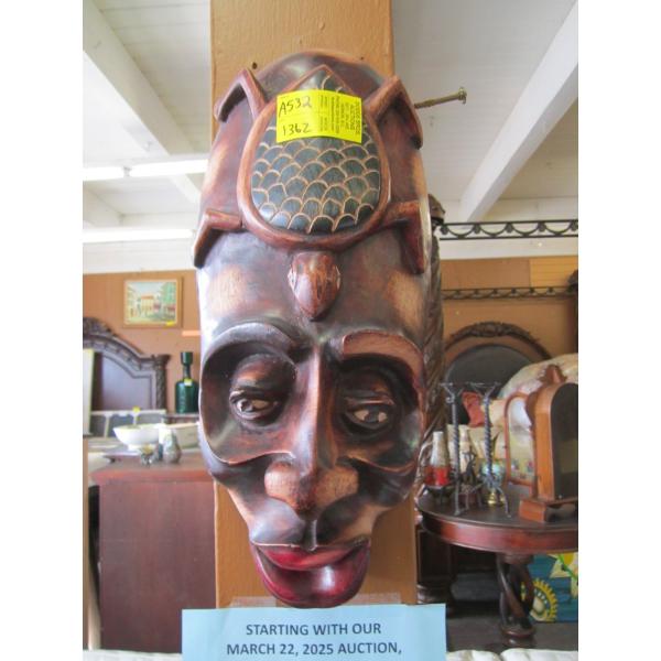 CARVED WOODEN MASK