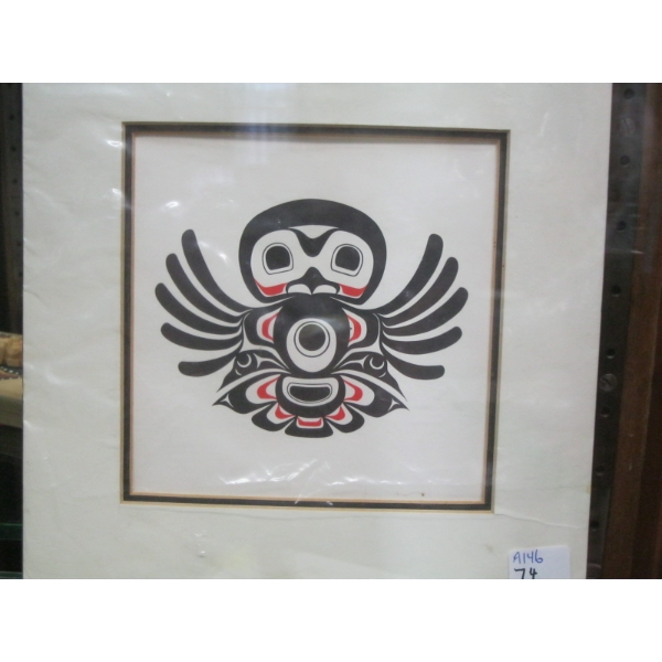 NATIVE PRINT BY GORDON JOHN SMITH WILSON