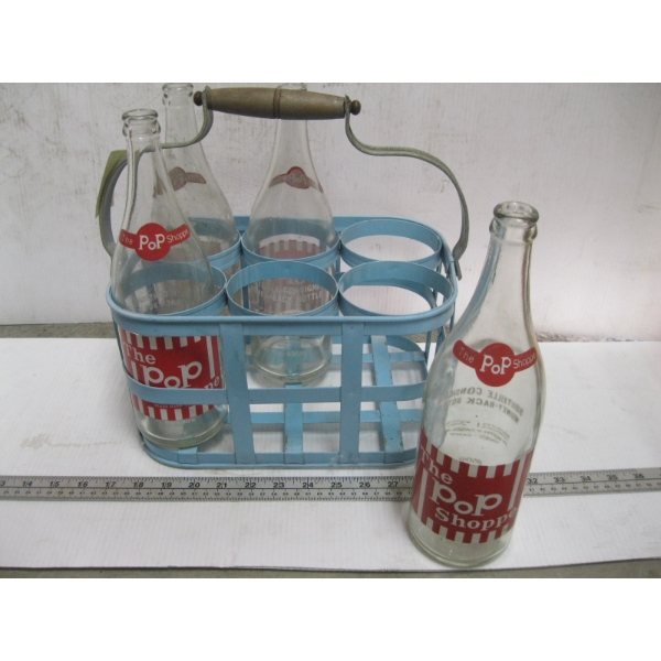 POP SHOPPE BOTTLE HOLDER W/4 BOTTLES